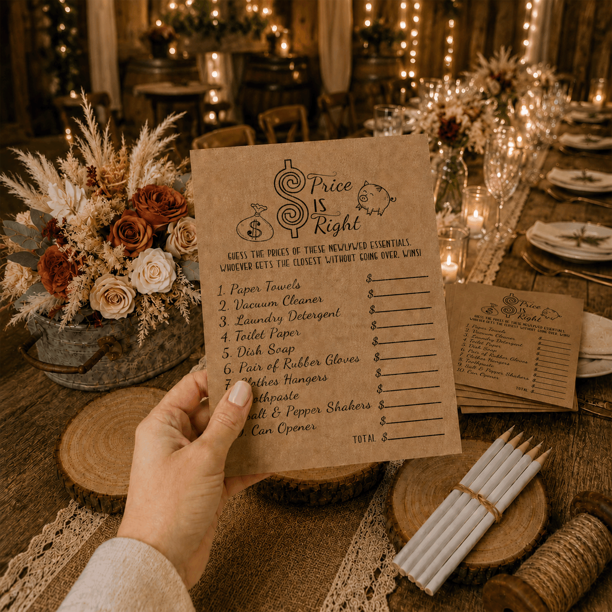 The Price Is Right Bridal Shower Game