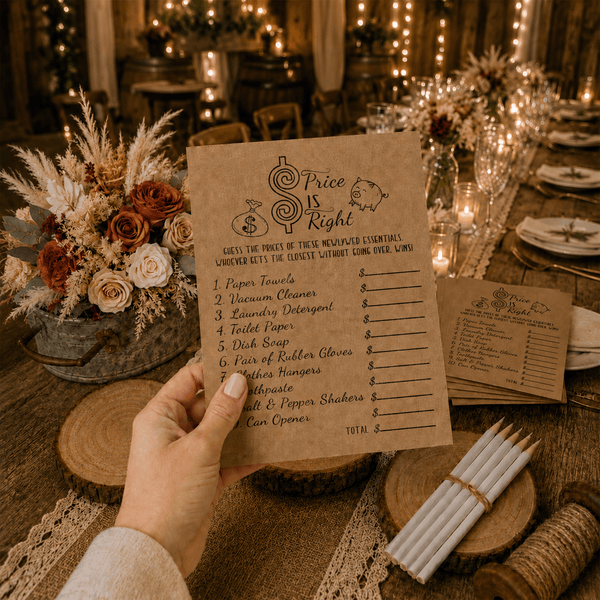 The Price Is Right Bridal Shower Game