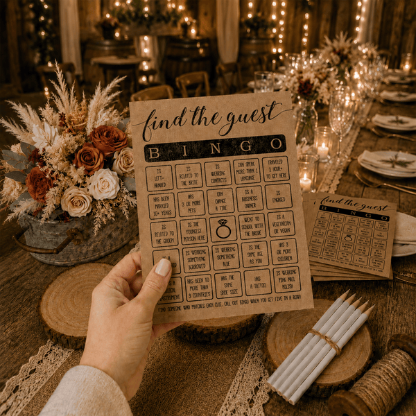 Find The Guest Bingo Bridal Shower Game