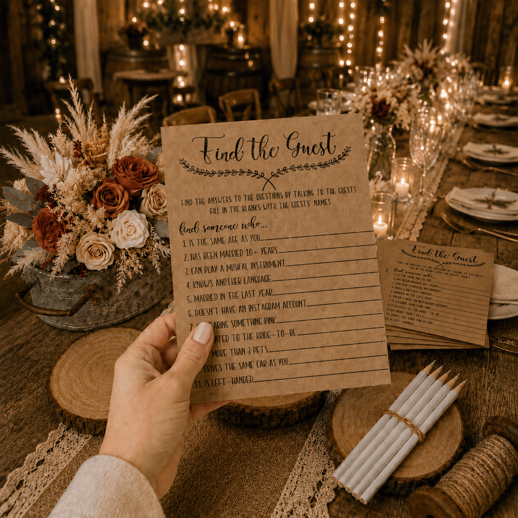 Find The Guest Bridal Shower Game