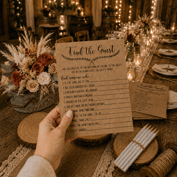 Find The Guest Bridal Shower Game