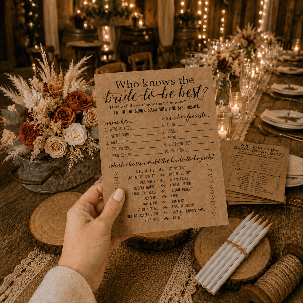 Who Knows The Bride-To-Be Best Bridal Shower Game