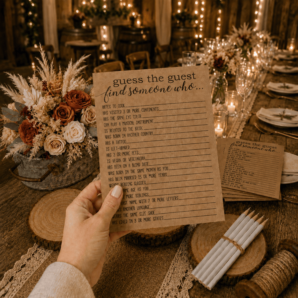 Guess The Guest Bridal Shower Game
