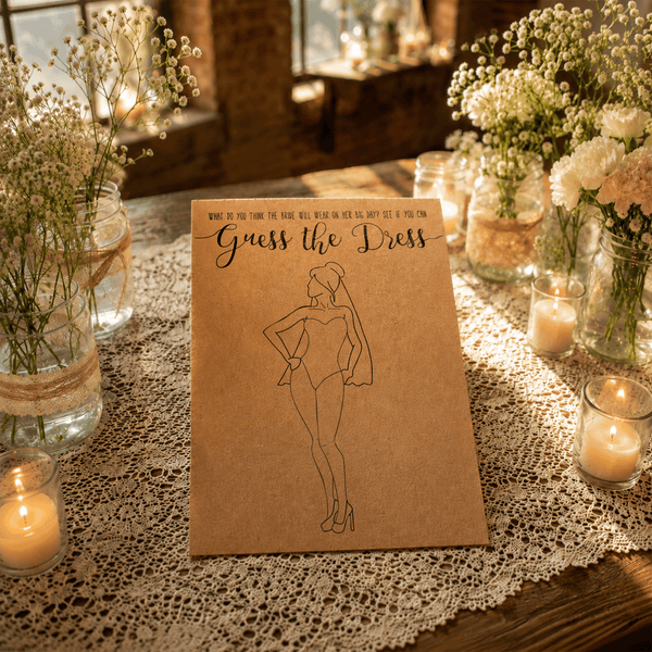 Guess the Dress Bridal Shower Game