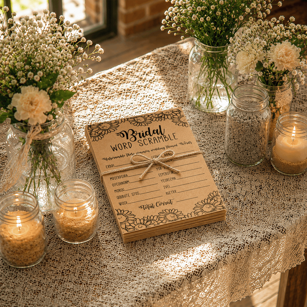 Bridal Word Scramble Bridal Shower Game