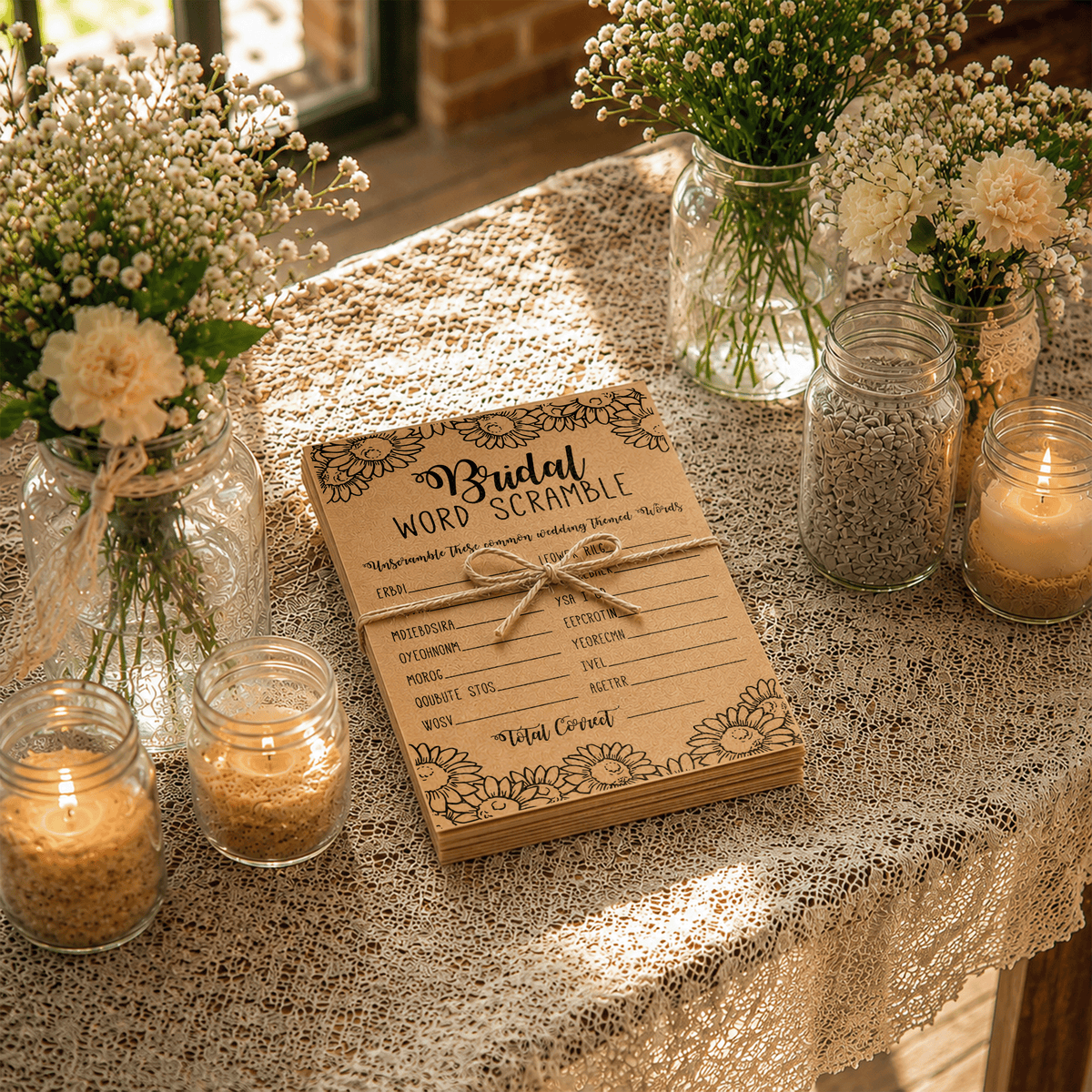 Bridal Word Scramble Bridal Shower Game