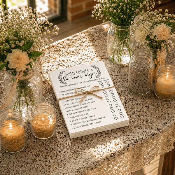 Who Knows the Bride-to-Be Best? Spanish Bridal Shower Game