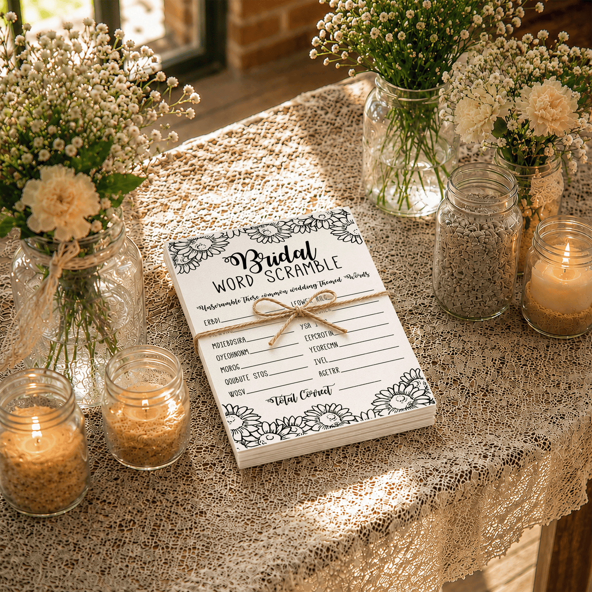 Bridal Word Scramble Bridal Shower Game