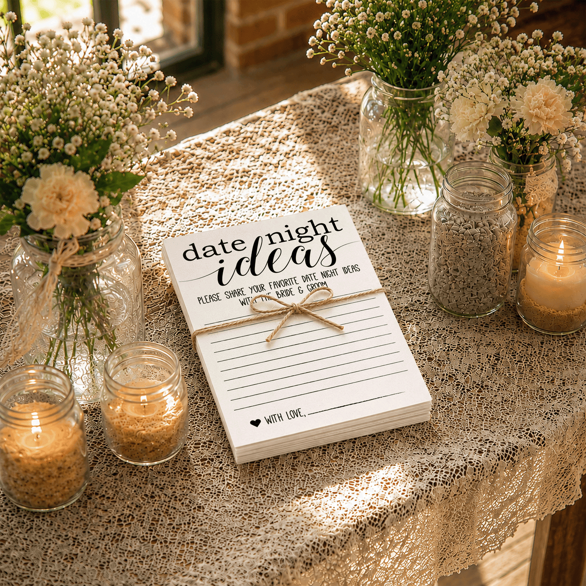 Date Night Ideas Bridal Shower Activity