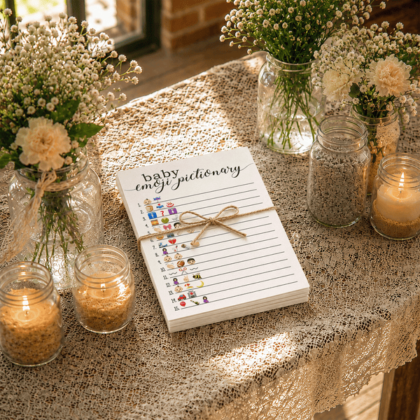 Baby Emoji Pictionary Baby Shower Game