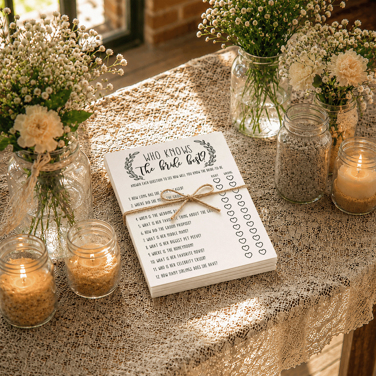 Who Knows The Bride Best Bridal Shower Game
