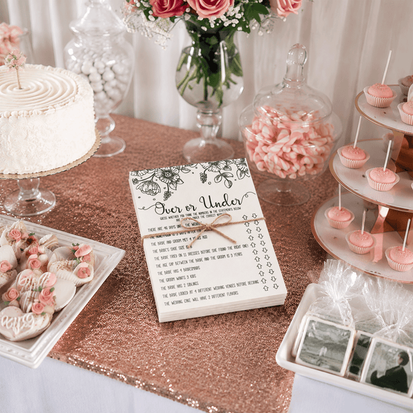 Over or Under Bridal Shower Game