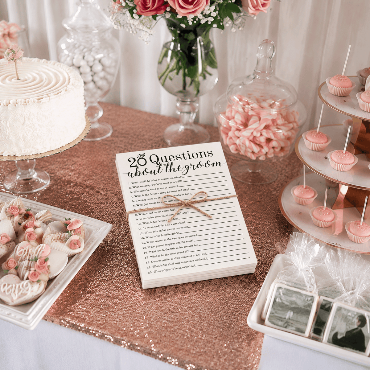 20 Questions About The Groom Bridal Shower Game