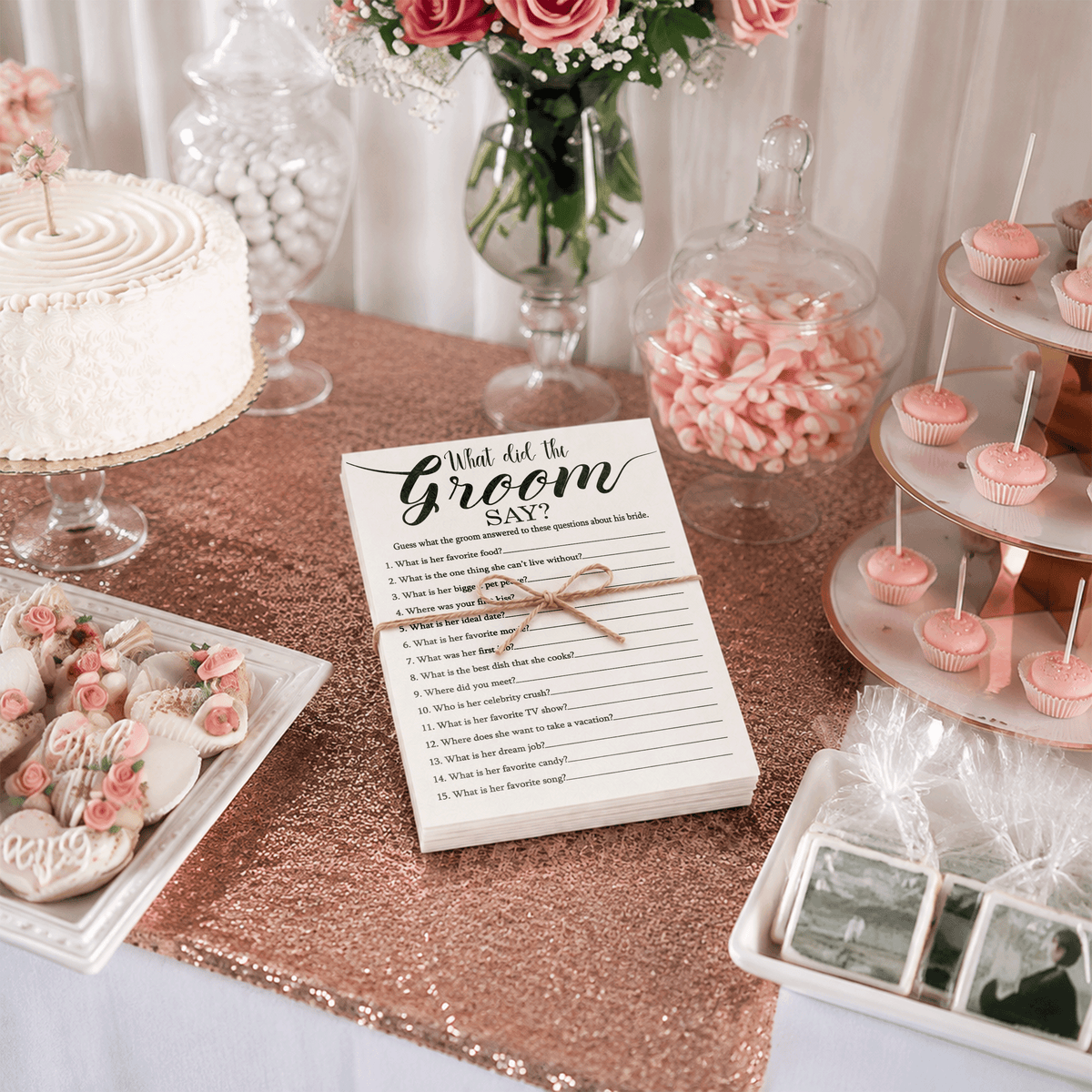 What Did The Groom Say Bridal Shower Game