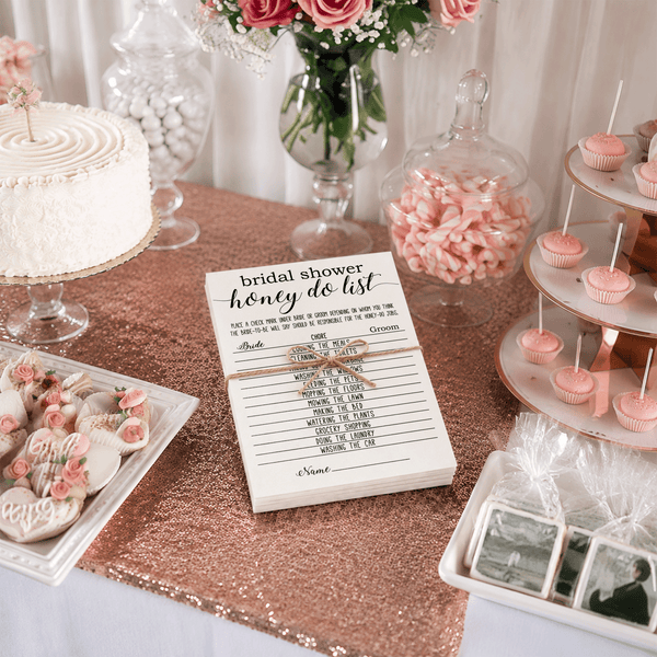 Bridal Shower Honey Do List Game
