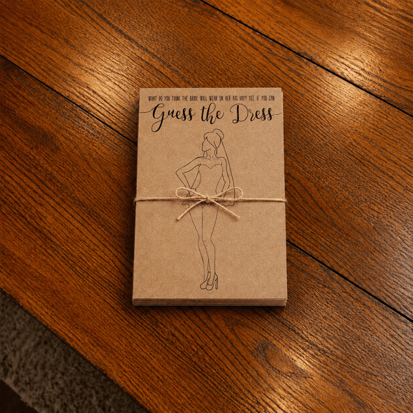 Guess the Dress Bridal Shower Game