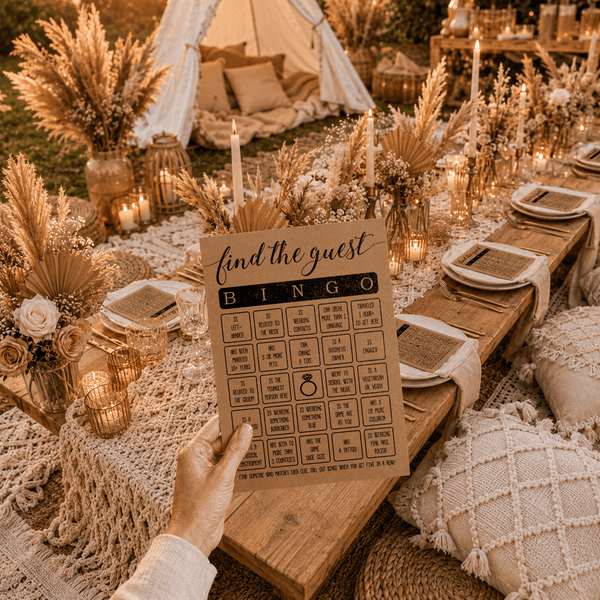 Find The Guest Bingo Bridal Shower Game
