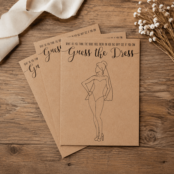 Guess the Dress Bridal Shower Game
