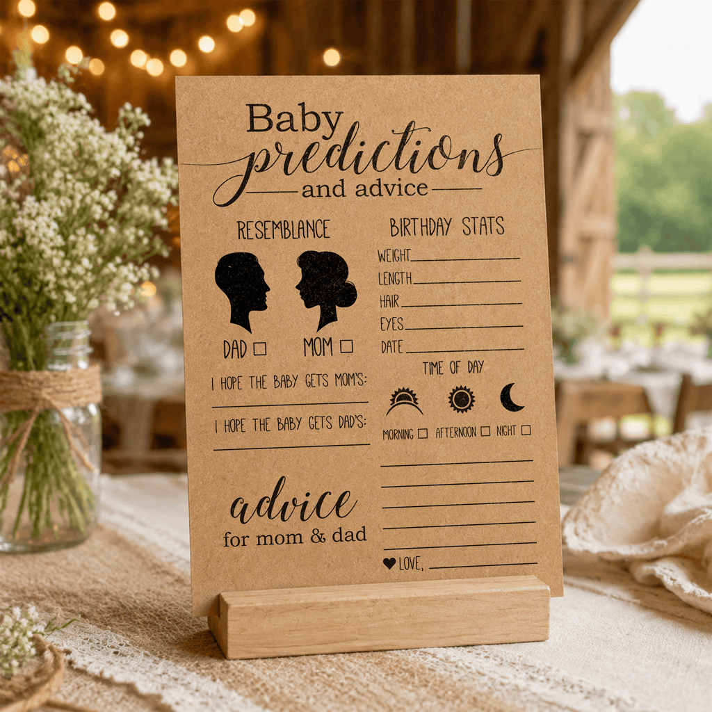 Baby Predictions Baby Shower Activity