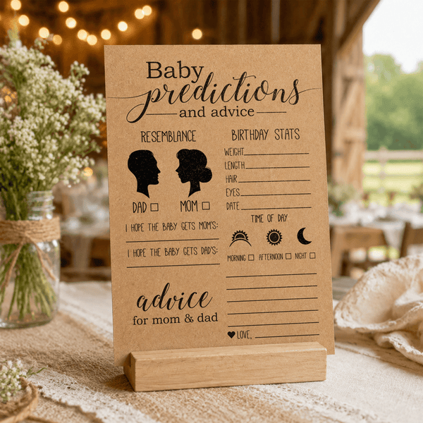 Baby Predictions Baby Shower Activity