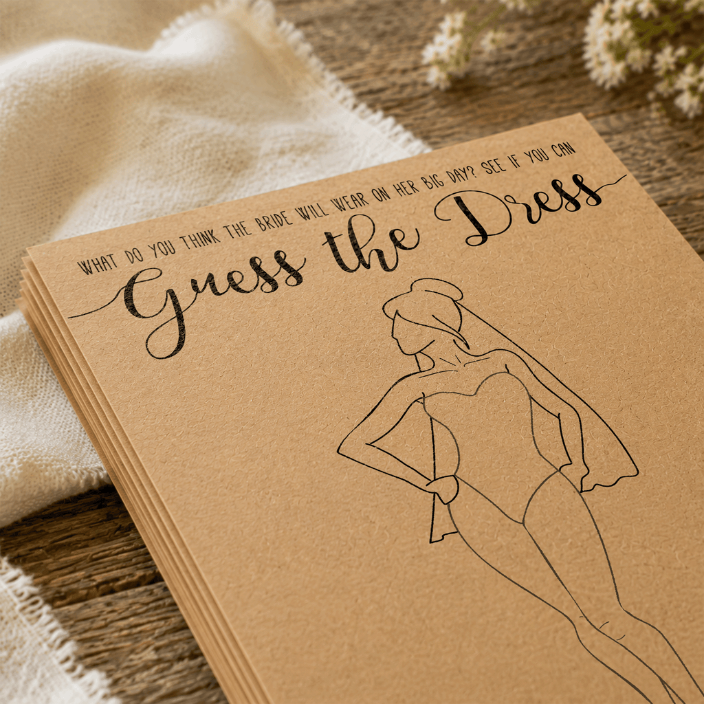 Guess the Dress Bridal Shower Game