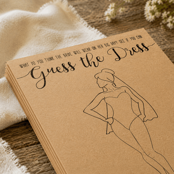 Guess the Dress Bridal Shower Game