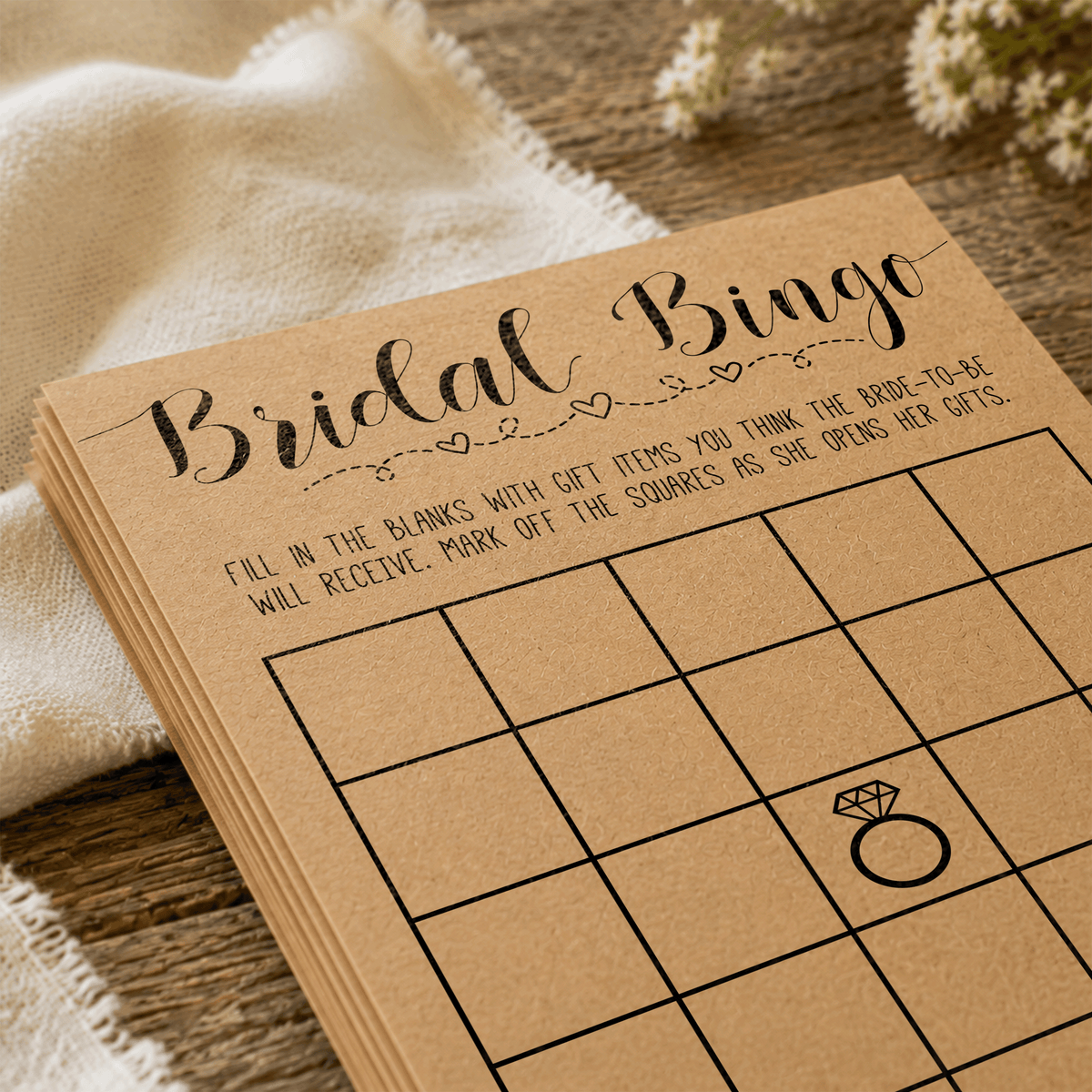 Bridal Bingo Bridal Shower Game