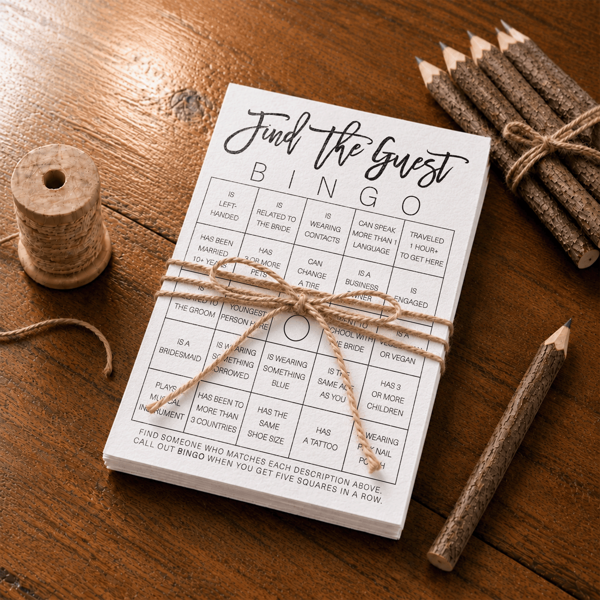 Find the Guest Bingo Bridal Shower Game Main image
