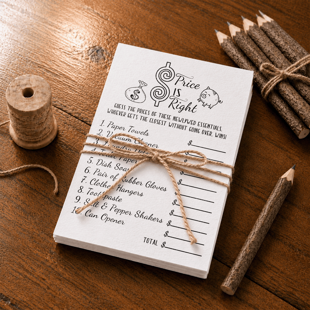 The Price Is Right Bridal Shower Game