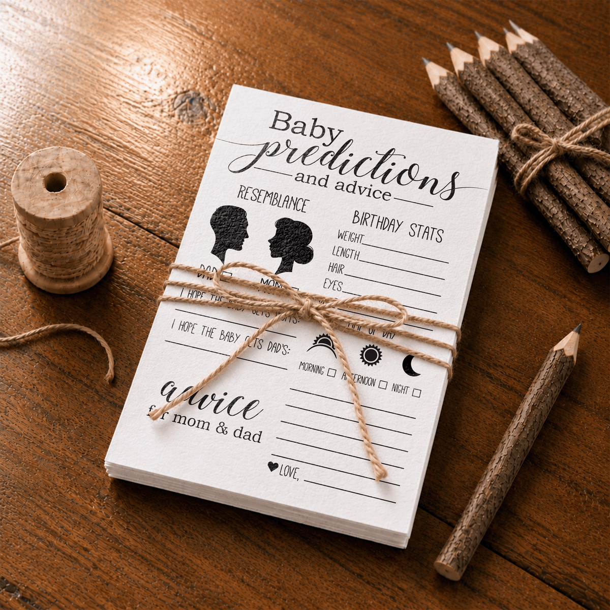 Baby Predictions Baby Shower Activity