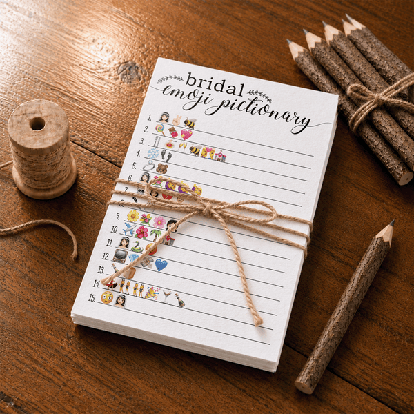 Bridal Emoji Pictionary Bridal Shower Game
