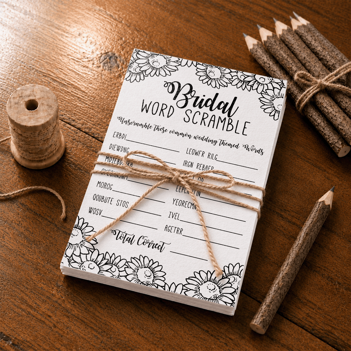 Bridal Word Scramble Bridal Shower Game