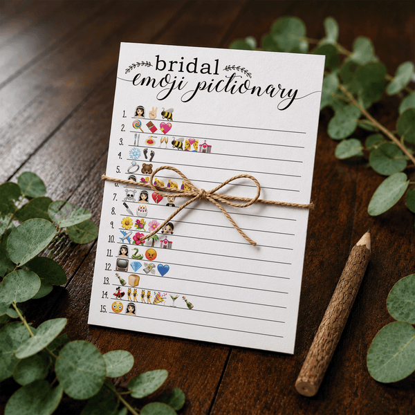 Bridal Emoji Pictionary Bridal Shower Game