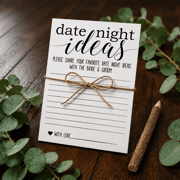 Date Night Ideas Bridal Shower Activity