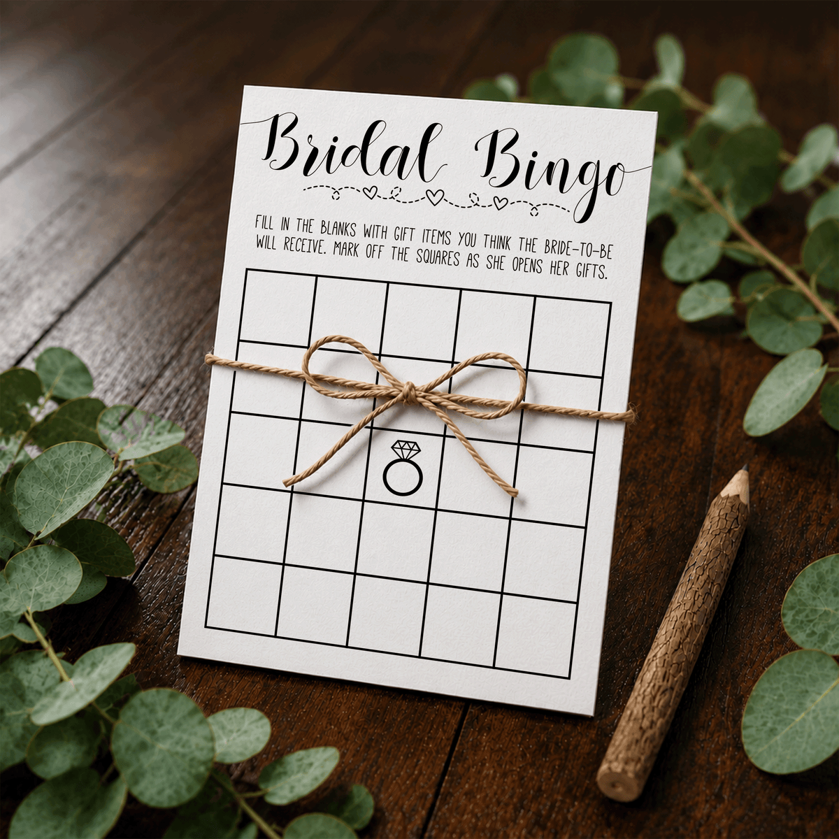 Bridal Bingo Bridal Shower Game