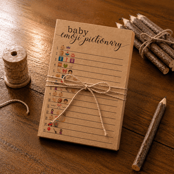 Baby Emoji Pictionary Baby Shower Game