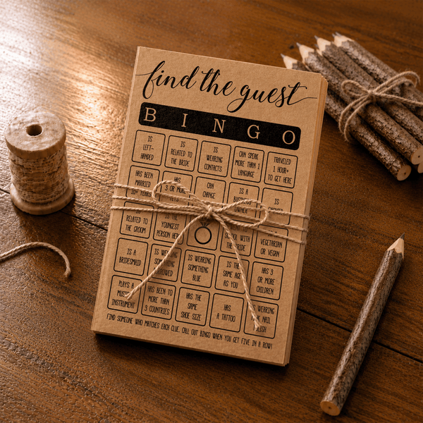 Find The Guest Bingo Bridal Shower Game