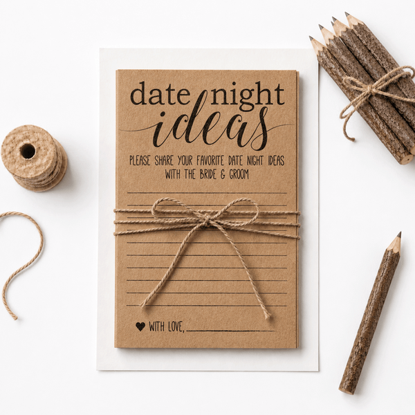 Date Night Ideas Bridal Shower Activity