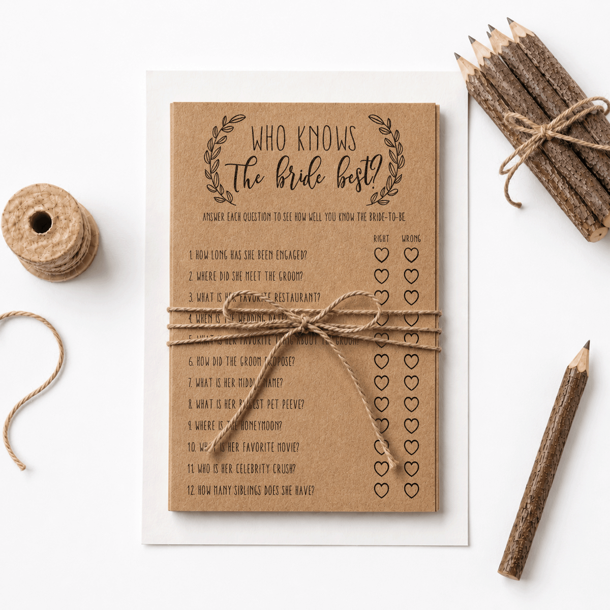 Who Knows The Bride Best Bridal Shower Game