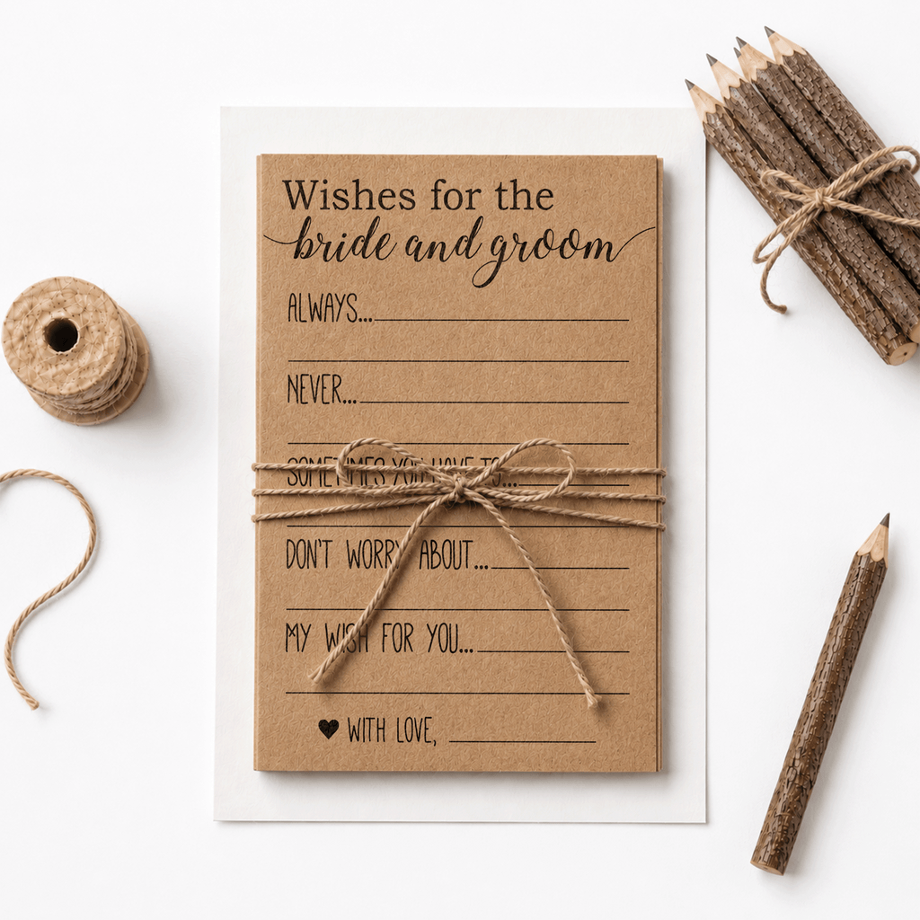 Wishes for the Bride and Groom Bridal Shower Activity