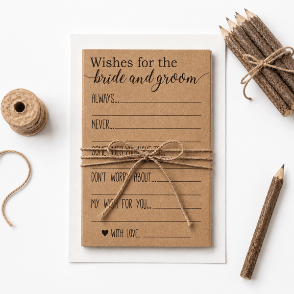 Wishes for the Bride and Groom Bridal Shower Activity