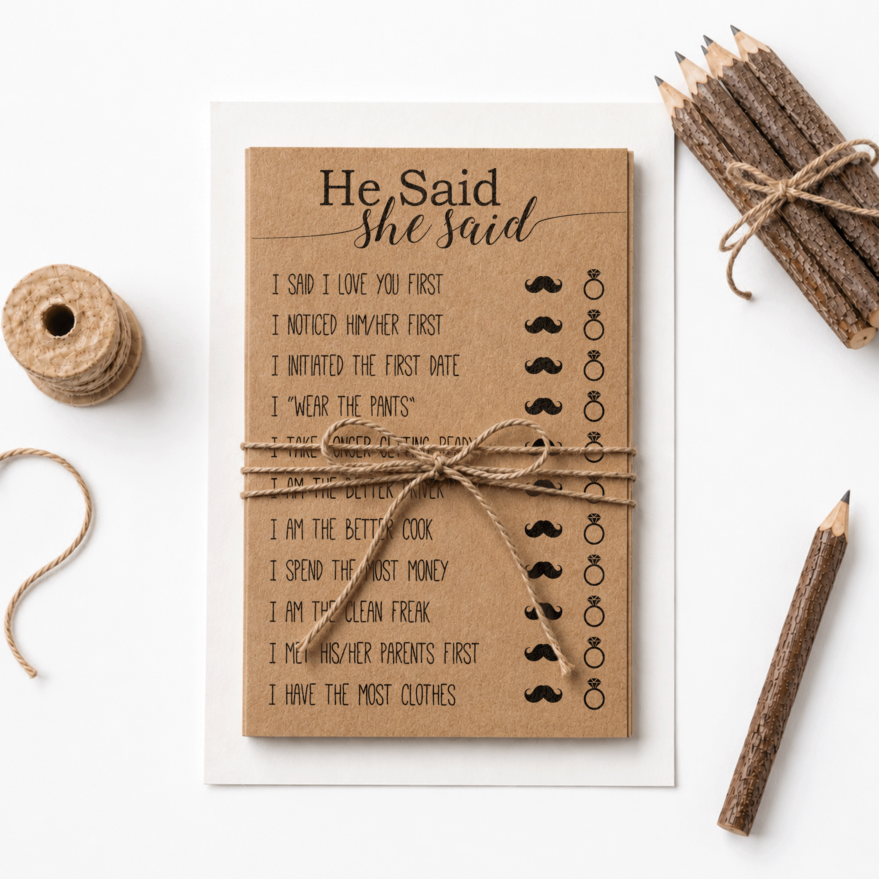 He Said She Said Bridal Shower Game Secondary image