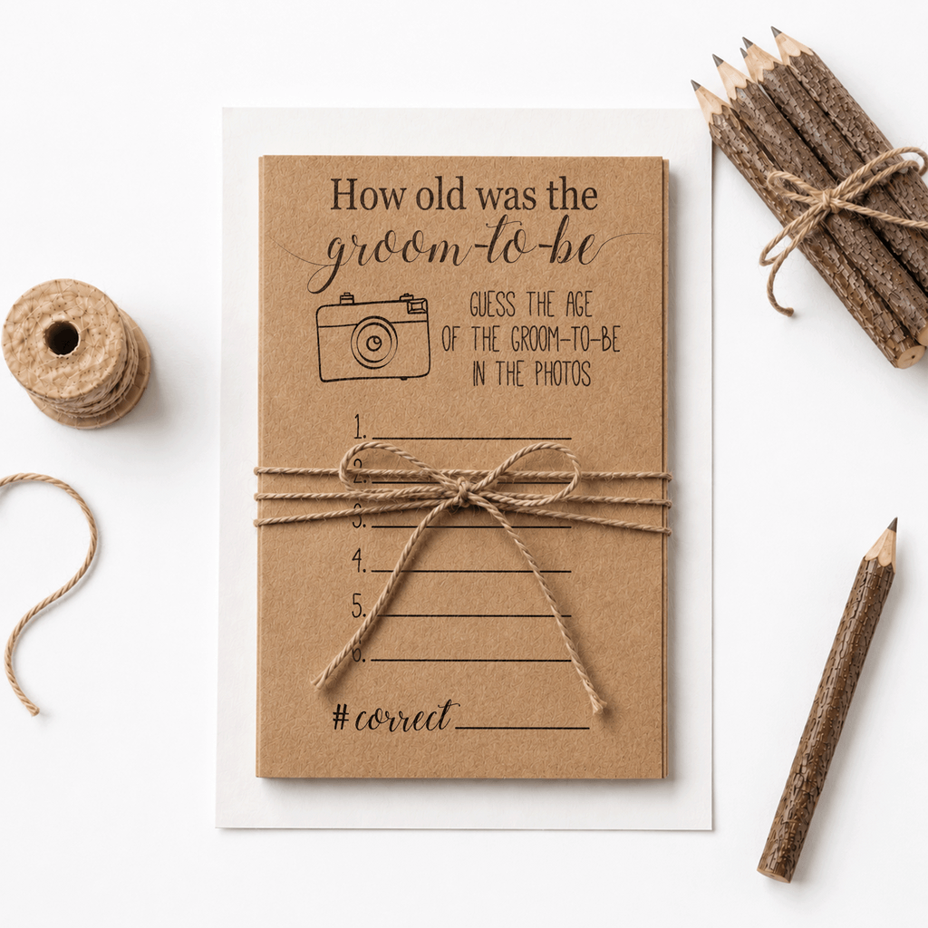 How Old was the Groom-to-be Bridal Shower Game