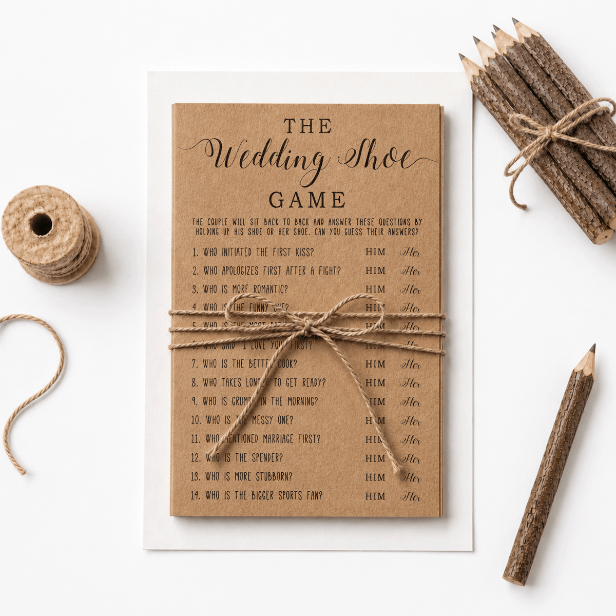 Wedding Shoe Bridal Shower Game