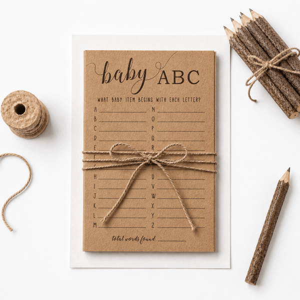 Baby ABC Baby Shower Game
