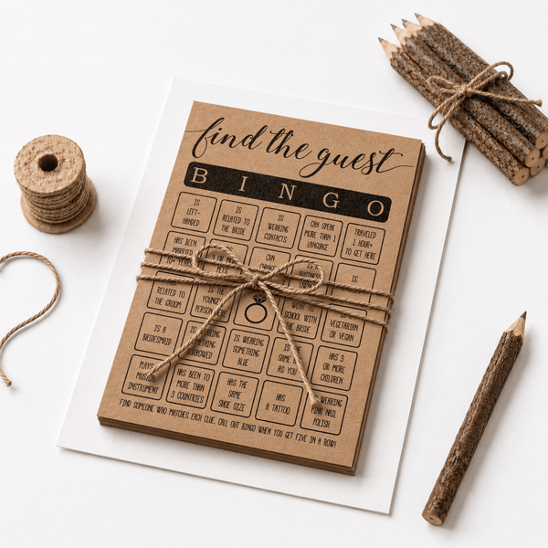 Find The Guest Bingo Bridal Shower Game