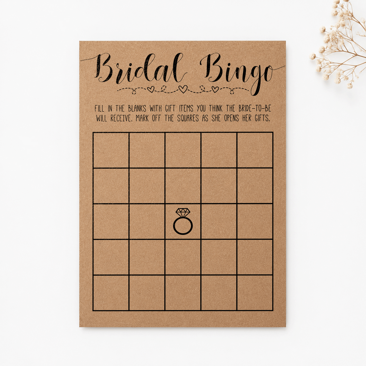 Bridal Bingo Bridal Shower Game