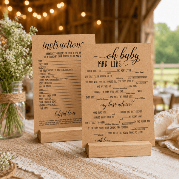Oh Baby Mad Libs Baby Shower Game