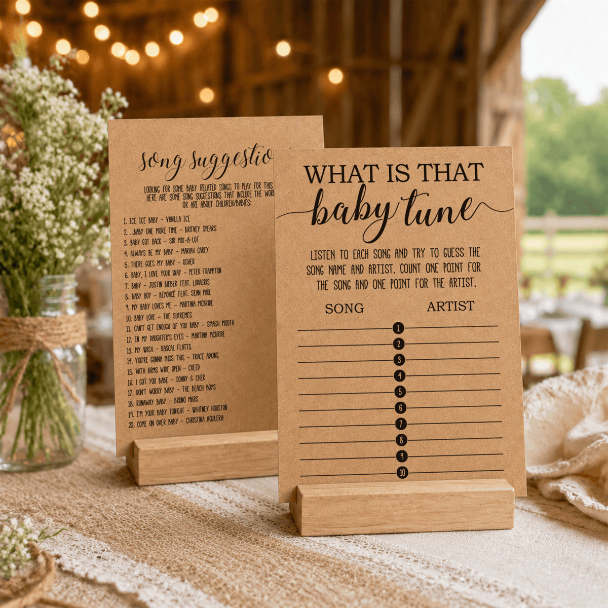 Name That Baby Tune Baby Shower Game