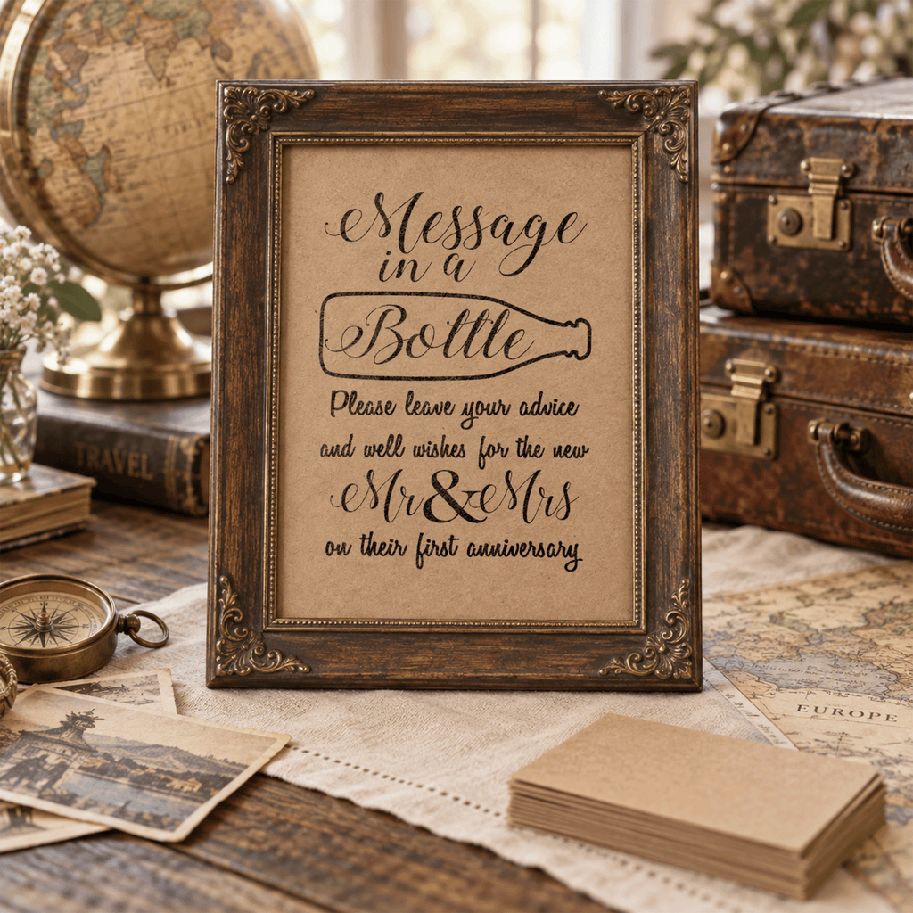 Message in a Bottle Bridal Shower Activity